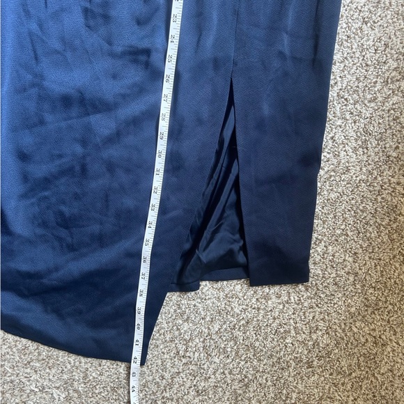 Cushnie Target Blue Strapless Sheath Dress Cocktail Formal Party Sleek 18W - Picture 10 of 10